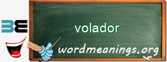 WordMeaning blackboard for volador